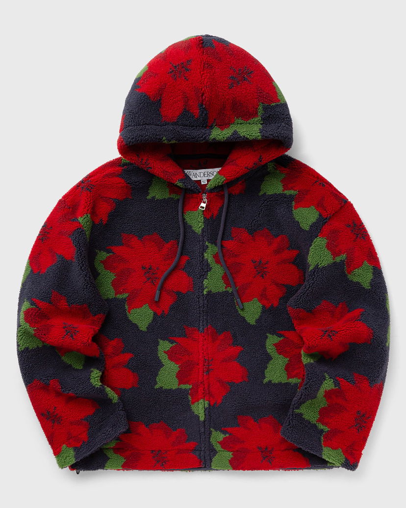 Jakna JW Anderson JWA FLEECE HOODED JACKET Crvena | JK0324-PG1586-888