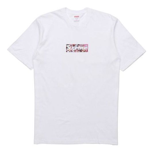 Majica kratkih rukava Supreme Floral Box Logo Graphic T-Shirt Bijela | SUP-SS20-590
