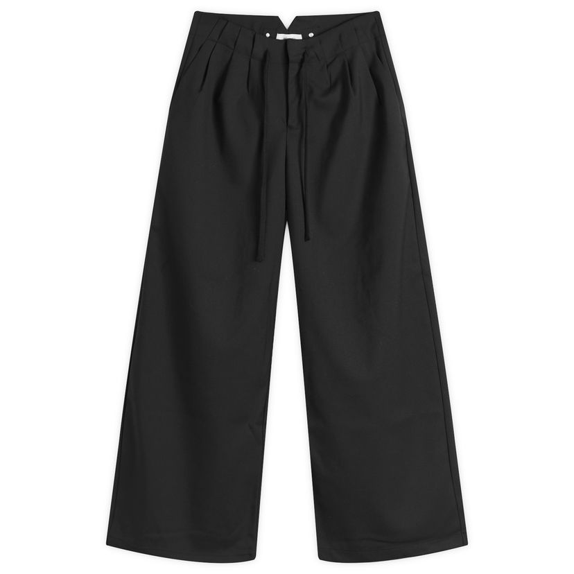 Hlače Entire Studios Cinch Wide Leg Trousers Crna | ES2546BL-BLACK