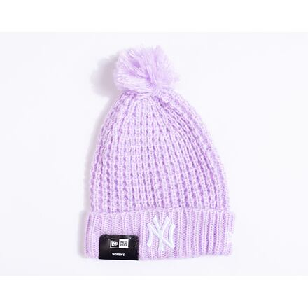 Kapica New Era MLB Womens Cosy Pom Beanie New York Yankees Digital Lavender / White One Size Ljubičasta | 60364287
