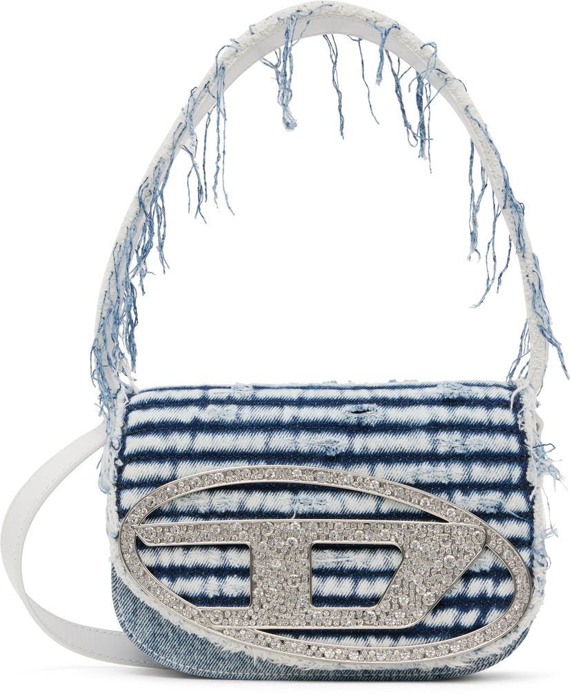Ručna torbica Diesel Diesel 1DR Denim Shoulder Bag Plava | X08396 P8040