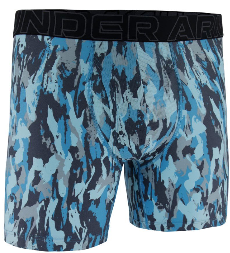 Bokserice Under Armour Under Armour UA Performance Tech Print 6-Inch Boxer Briefs Plava | 1383875-494