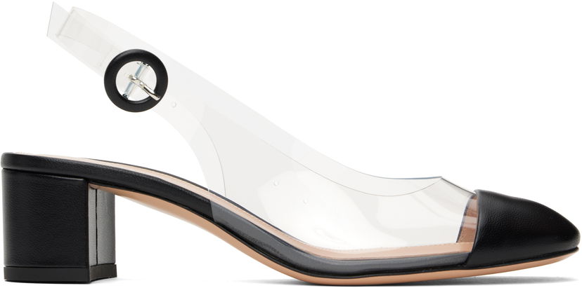 Tenisice i cipele Gianvito Rossi Gianvito Rossi Nappa Soft Glass Slingback Heels Crna | G95568-45RIC-NOG