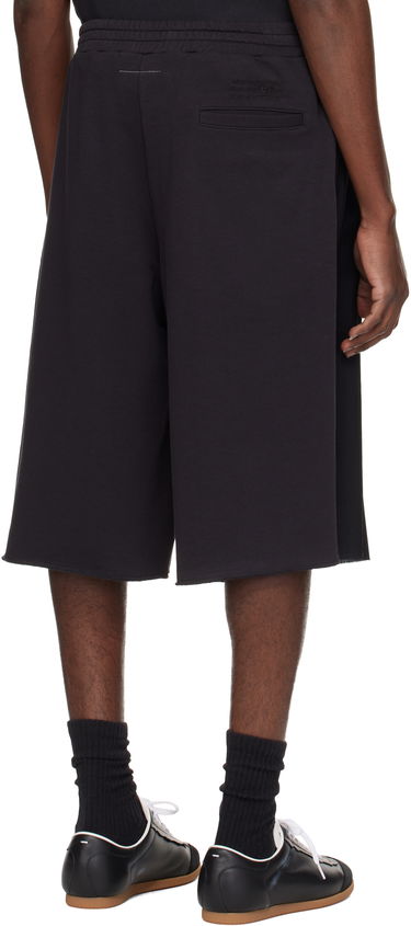 Kratke hlače Maison Margiela MM6 Maison Margiela Pleated Knee-Length Shorts Crna | SH0MU0013 MTN042, 2