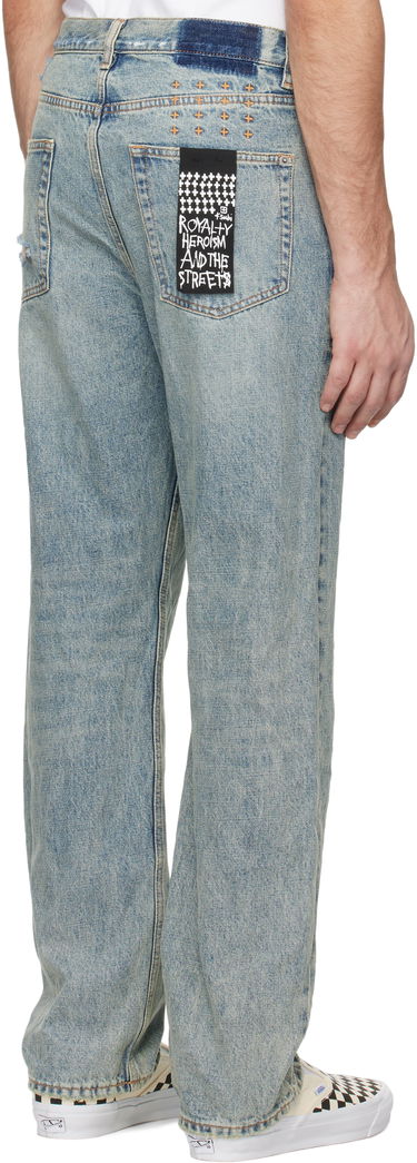 Jeans Ksubi Ksubi Anti K Stage Dive Trashed Jeans Plava | MPS25DJ030, 2