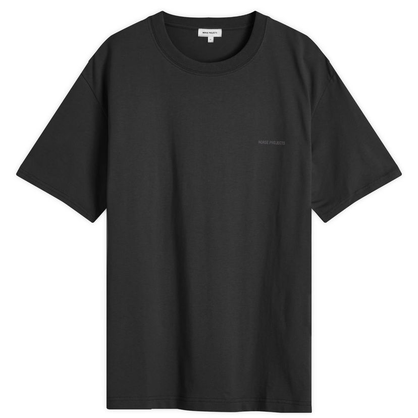 Majica kratkih rukava NORSE PROJECTS Johannes Logo Print T-Shirt, Size Large Crna | N01-0684-9999