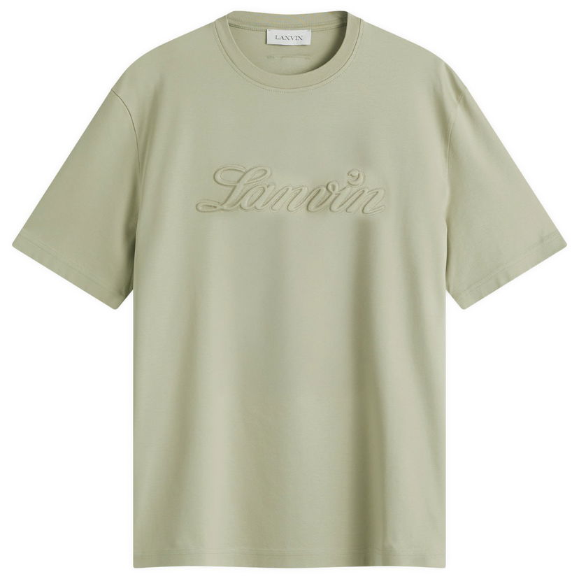Majica kratkih rukava LANVIN Lanvin Debossed Script Logo T-Shirt Zelena | RM-TS0115-J170-P25-025
