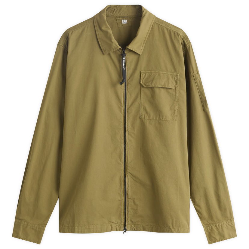 Košulja C.P. Company Zip Overshirt Zelena | 19CMOS705A-110143G-652
