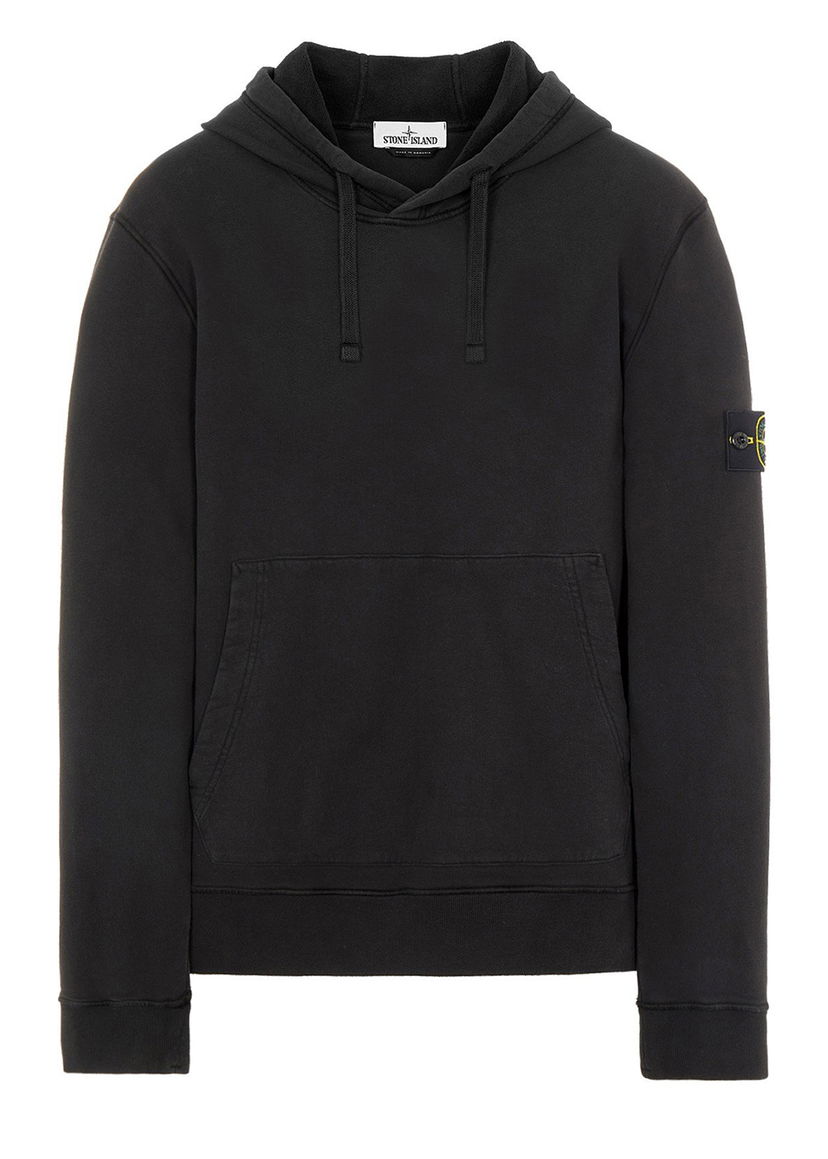 Dukserice Stone Island Brushed Cotton Fleece Hoodie Crna | 751564120V0029-9405 / 771564120 V0029