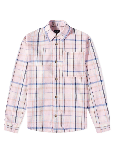 Jakna A.P.C. Basile Check Overshirt Ružičasta | COGBX-H02709-FAA