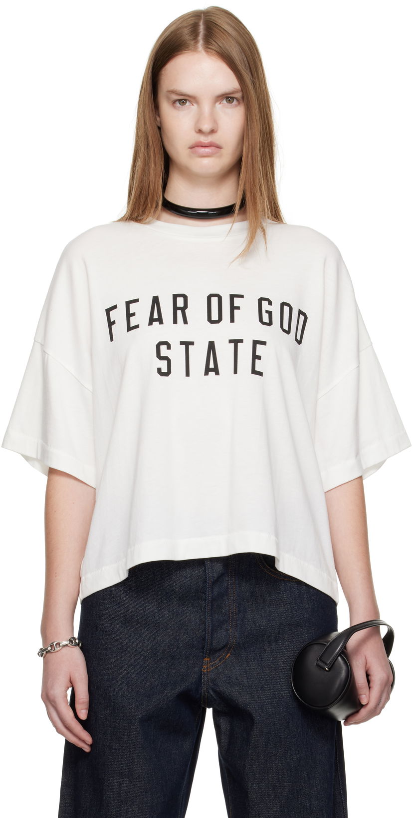 Majica kratkih rukava Fear of God Fear of God ESSENTIALS Boxy T-Shirt Bijela | 125SP257164FW