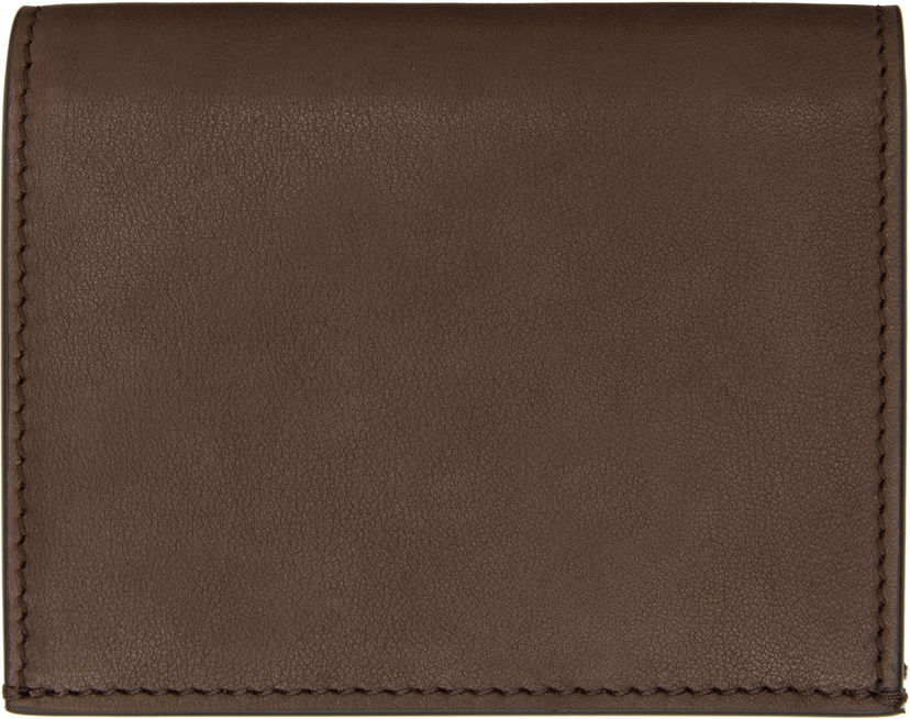 Novčanik Thom Browne Thom Browne Soft Calf Leather Single Card Holder Smeđa | MAW021L-L0117