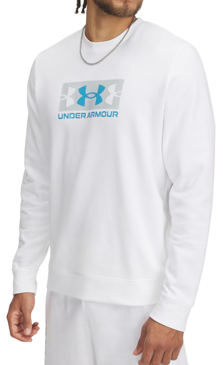 Dukserice Under Armour Rival Terry Logo Crew Sweatshirt Bijela | 1390140-100
