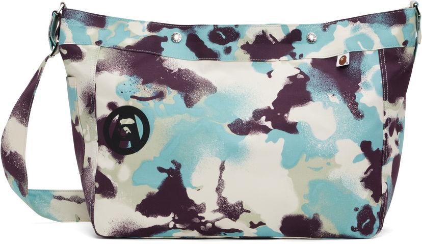 Torba za rame BAPE A Bathing Ape Map Camo Messenger Bag Višebojno | 001BAL301021M