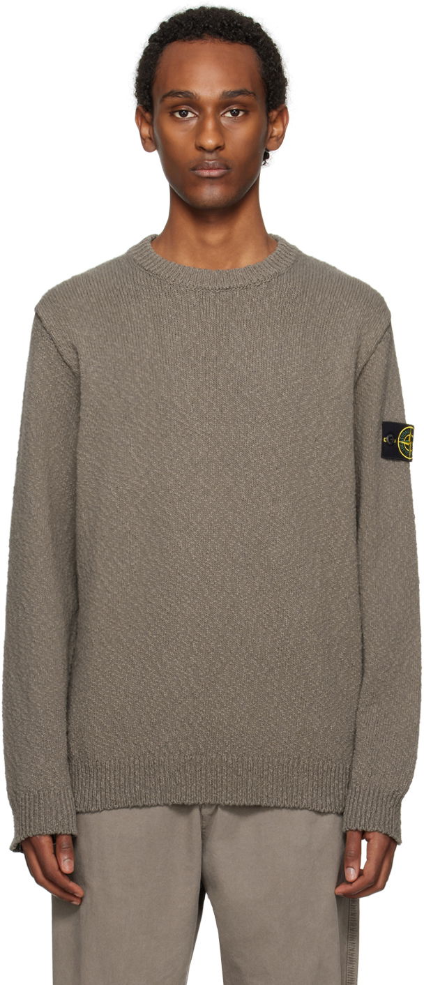 Džemper Stone Island Patch Sweater Siva | 8015562B1
