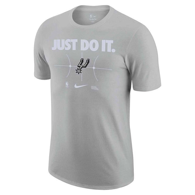 Majica kratkih rukava Nike NBA SAN ANTONIO SPURS ESSENTIAL JUST DO IT T-SHIRT, FLT SILVER Siva | FQ6300-007