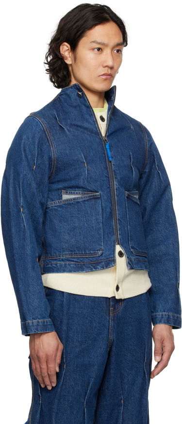 Jakna ADER ERROR ADER error 0108 Cropped Denim Jacket Plava | BO01SSJK0108BL, 1