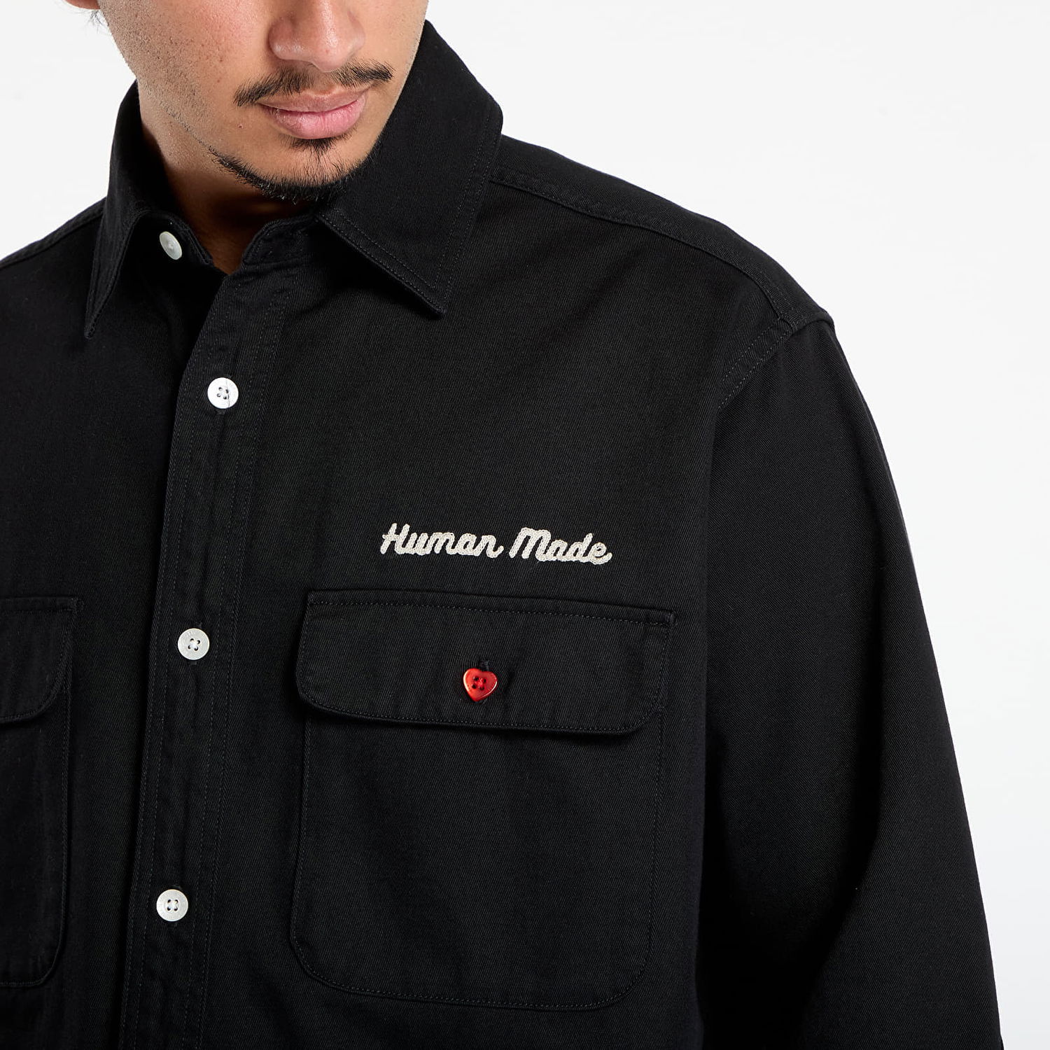 Košulja Human Made HUMAN MADE Oversized Shirt Crna | HM30SH014BK, 1