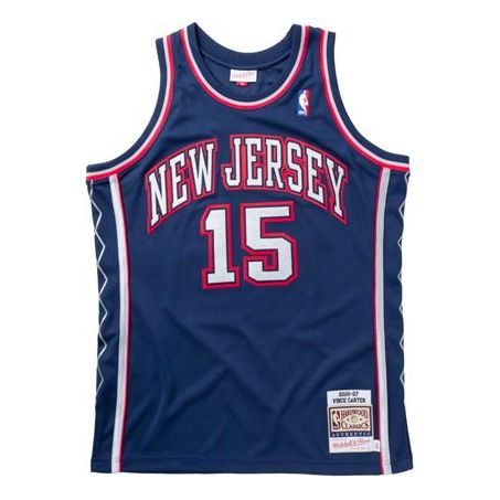 Dres Mitchell & Ness Mitchell & Ness New Jersey Nets Basketball Jersey Plava | AJY4AC19095-NJNNAVY06VCA