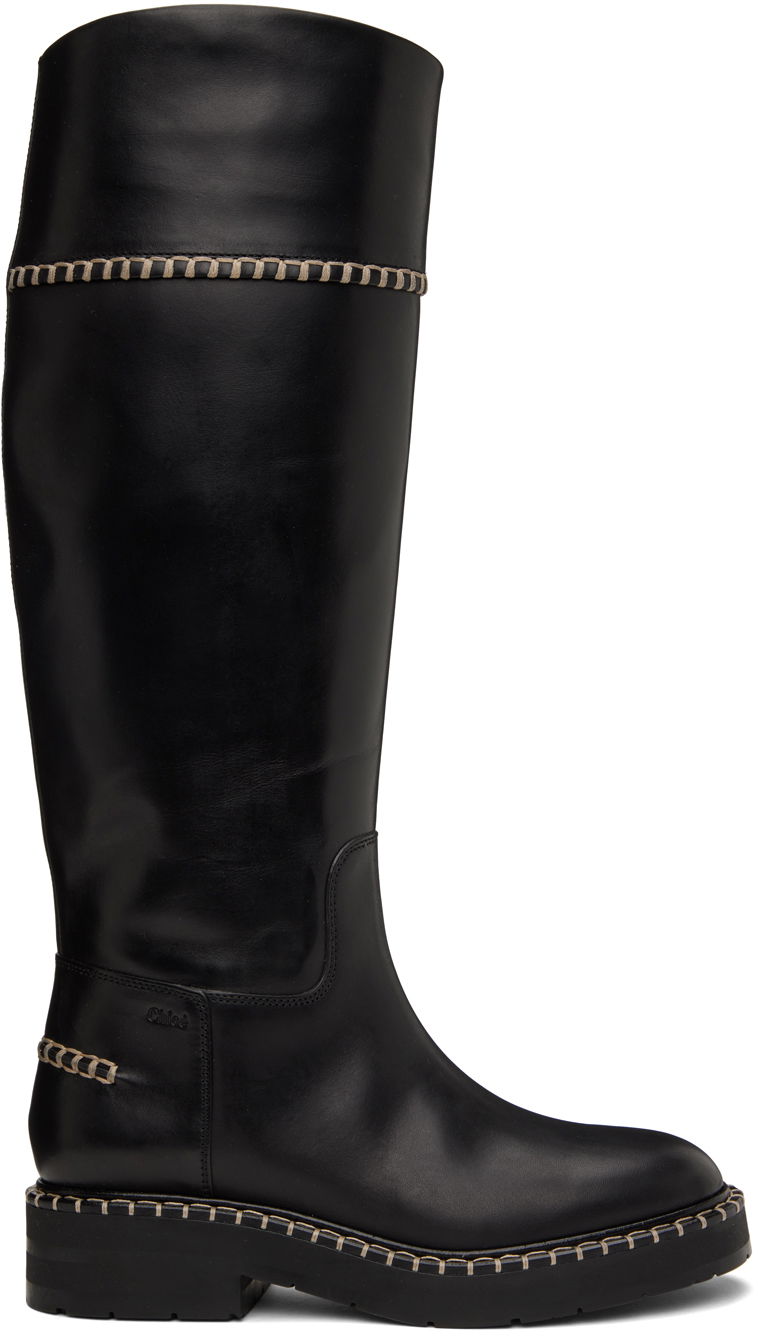 Tenisice i cipele CHLOÉ Chloé Noua Knee-High Boots Crna | CHC22W72379
