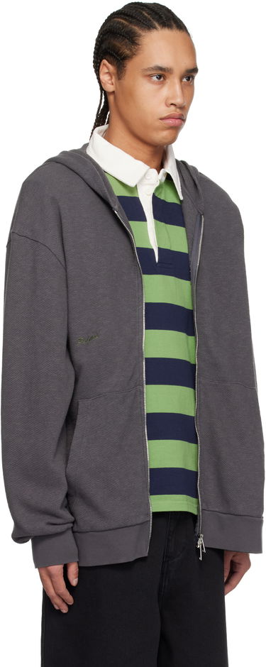 Dukserice Palmes Palmes Waffle Zip Hoodie Siva | P20-0033-888, 1