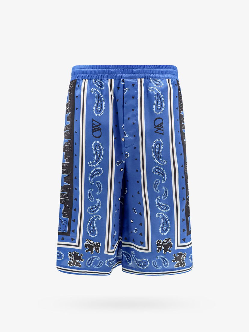 Kratke hlače Off-White BERMUDA SHORTS - OFF WHITE Plava | OMCB092S24FAB0014600