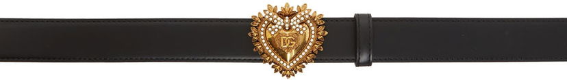 Pojasevi Dolce & Gabbana Black Devotion Belt Crna | BE1315 AK861