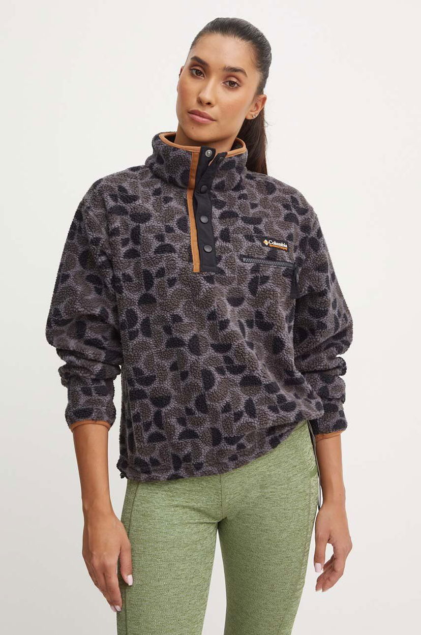 Dukserice Columbia Sweatshirt Animal Print Crna | 2098501