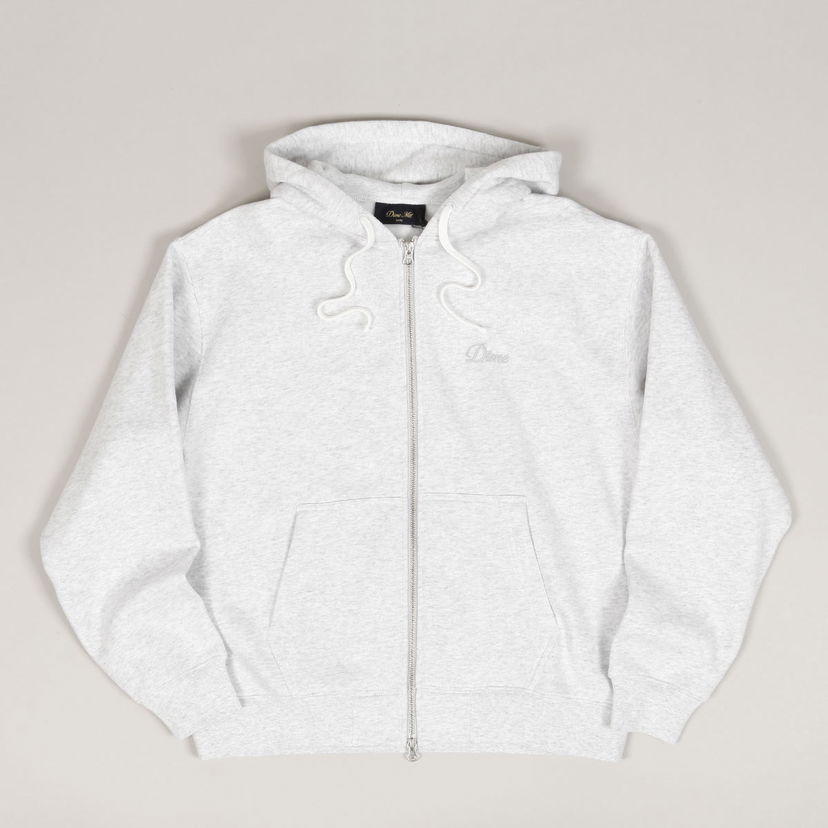 Dukserice Dime Dime Cursive Zip Hoodie Siva | DIMESP2549ASH