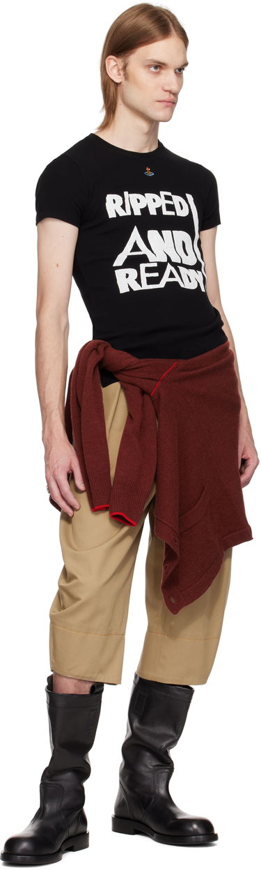 Majica kratkih rukava Vivienne Westwood Vivienne Westwood 'Ripped & Ready' T-Shirt Crna | 3G01003I-J009C-, 3