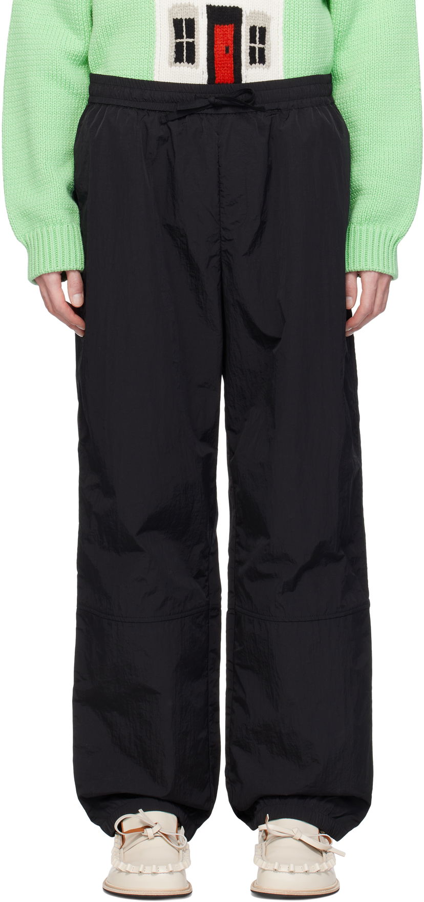 Trenirka JW Anderson JW Anderson Panelled Track Pants Crna | TR0395-PG1697