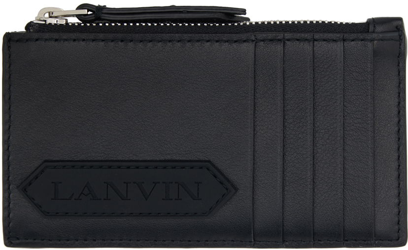 Novčanik LANVIN Zip Card Holder Crna | LM-SLSWZ3-TOPS-P24