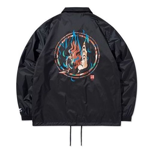 Vjetrovka Li-Ning Graphic Print Coach Jacket Crna | AFDQ249-1