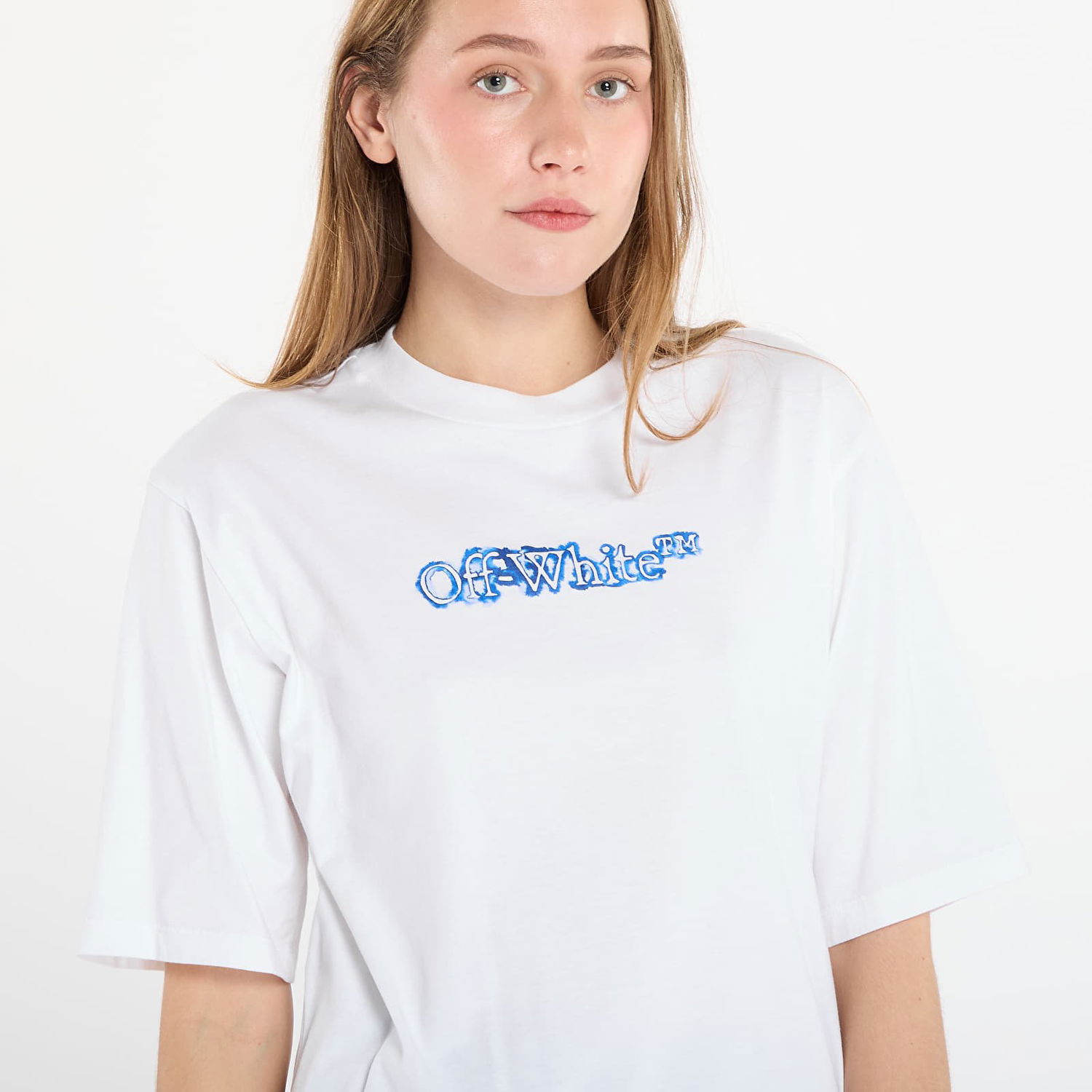 Majica kratkih rukava Off-White Off-White Cloudy Arrow Boxy T-Shirt Bijela | OWAA124F25JER0040147, 1