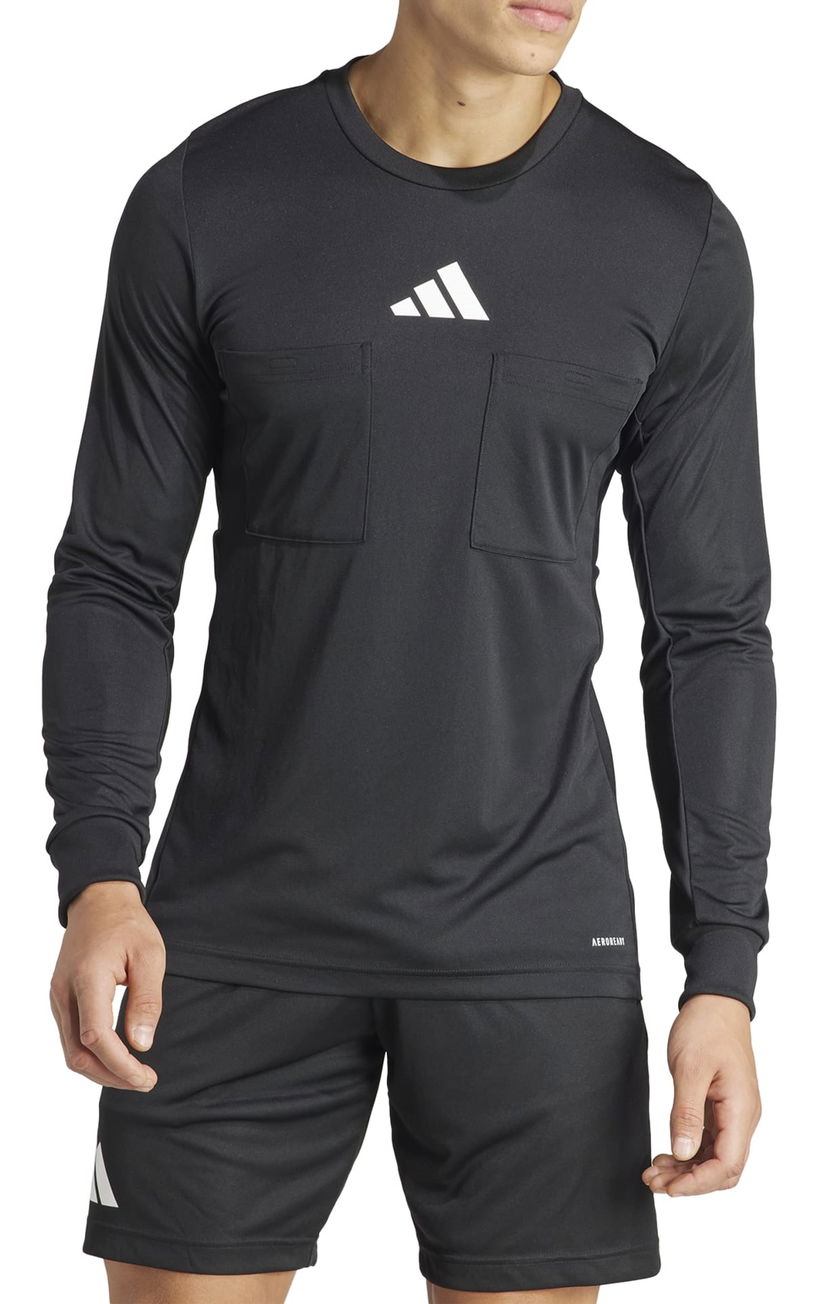 Dres adidas Originals adidas REF 24 JSY LS Crna | in8145