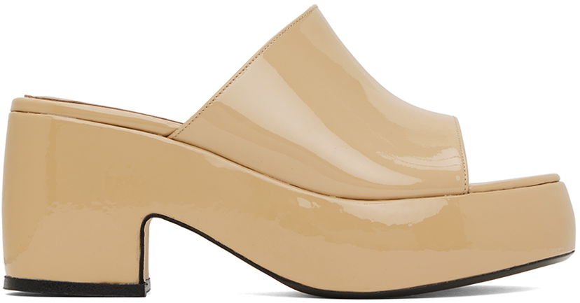Dodaci BY FAR BY FAR Leroy Heeled Sandals Bež | 23SSLERMKRFP