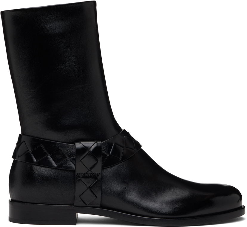 Odjeća Bottega Veneta Bottega Veneta Achille Leather Boots Crna | 816615V3H901000