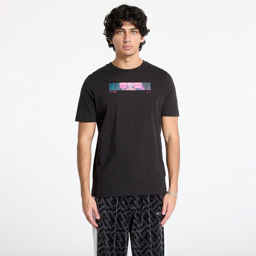 Majica kratkih rukava Puma Black Graphic T-Shirt Crna | 62742601