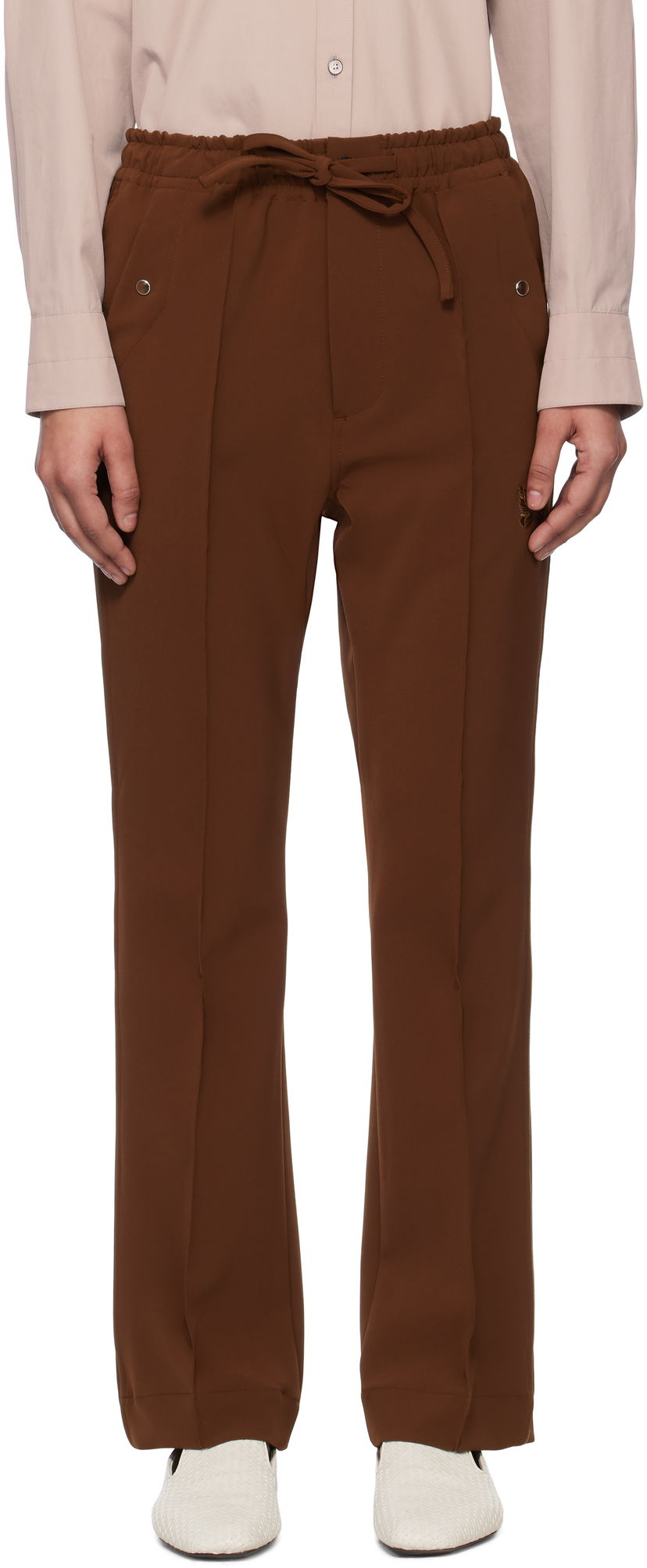 Hlače Needles Needles Piping Cowboy Trousers Smeđa | QV218