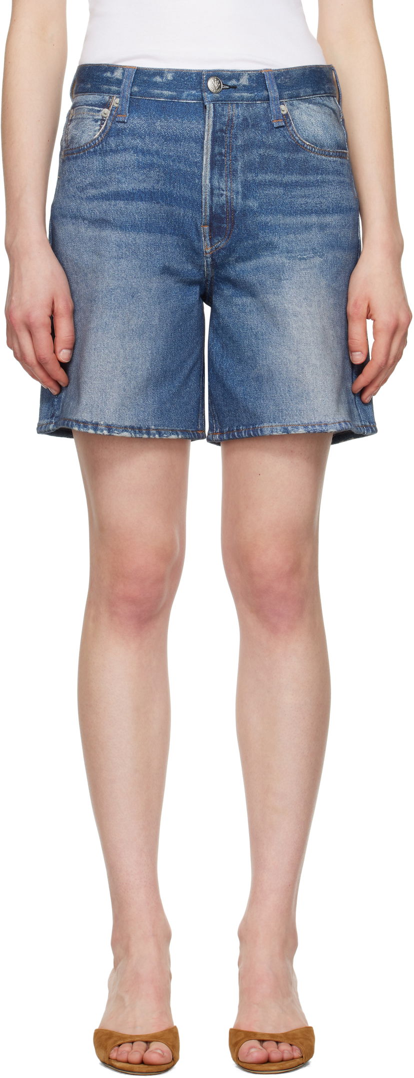 Kratke hlače rag & bone Rag & Bone Miramar Terry Kaia Shorts Plava | WCW25S90008200