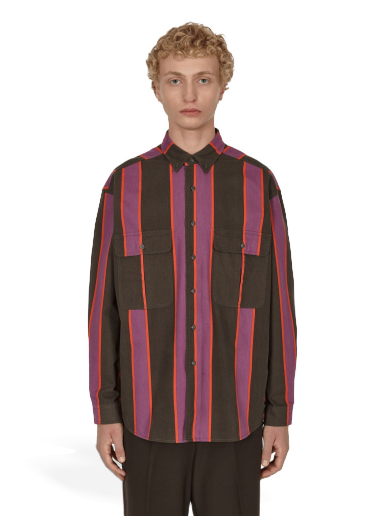 Košulja Levi's Stripe Longsleeve Shirt Tamnocrvena | A0953 0005