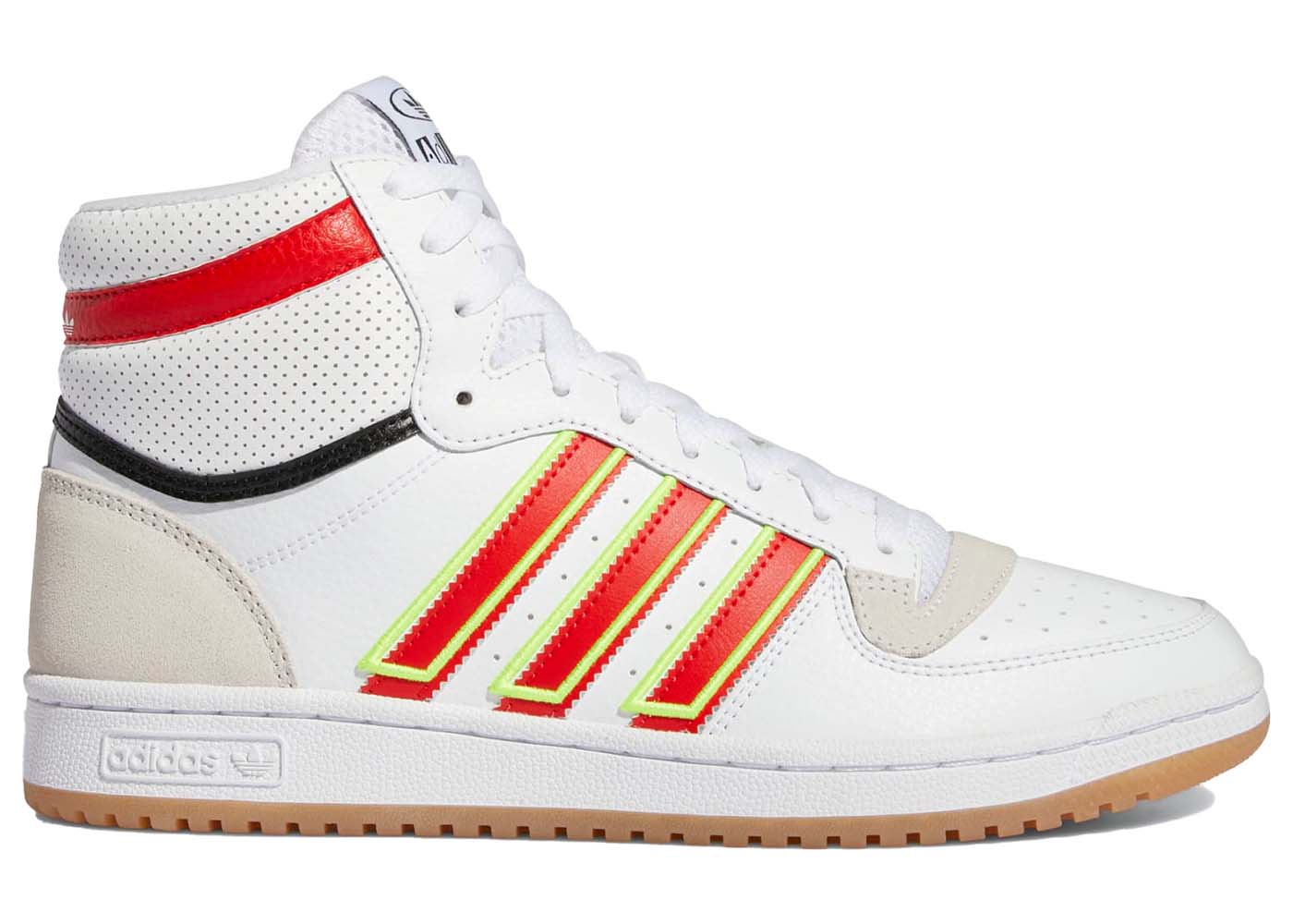 Tenisice i cipele adidas Originals Top Ten RB White Red Solar Yellow Gum Bijela | GX0753, 0