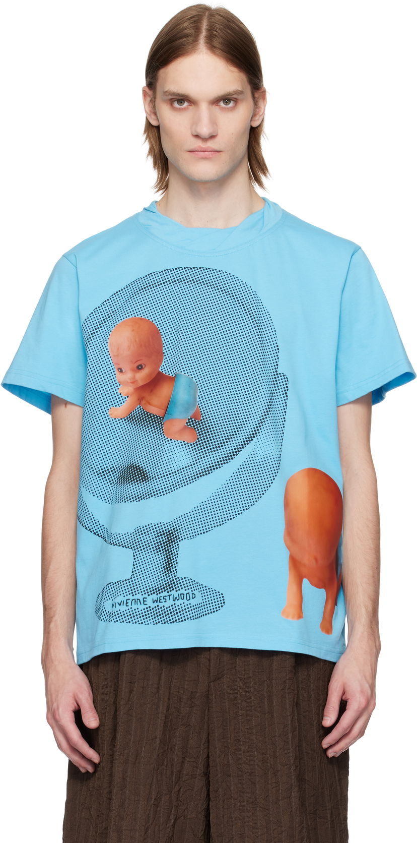 Majica kratkih rukava Vivienne Westwood Vivienne Westwood Baby Isla T-Shirt Plava | 3G01003F-J001M-