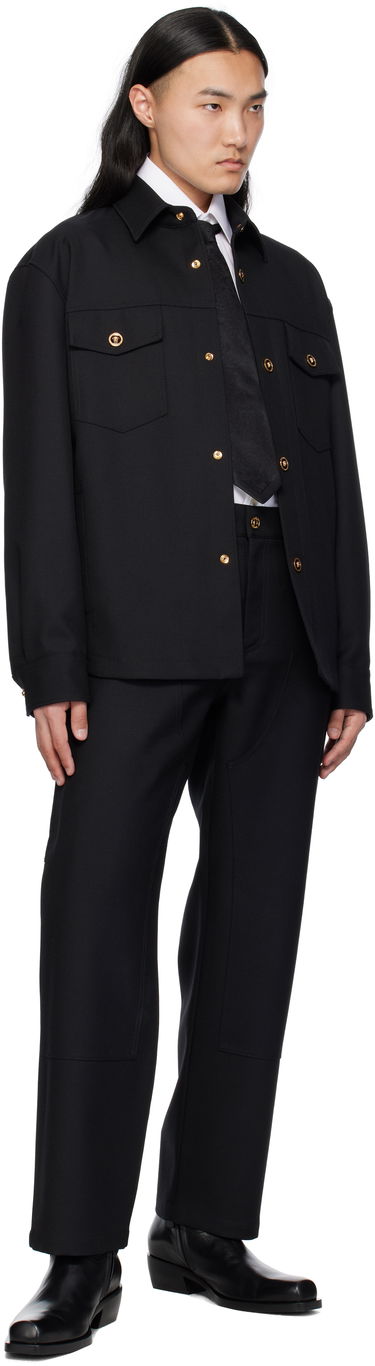 Jakna Versace Versace Cavalry Wool Overshirt Crna | 1018867_1A08771, 3