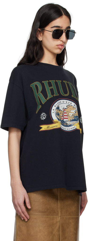 Majica kratkih rukava Rhude Rhude Monaco Regatta Graphic T-Shirt Crna | RHSS25TT13012, 1