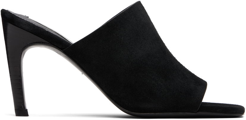Odjeća TOTEME TOTEME Bandeau Suede Mules Crna | 253-WAS0245-LE0004