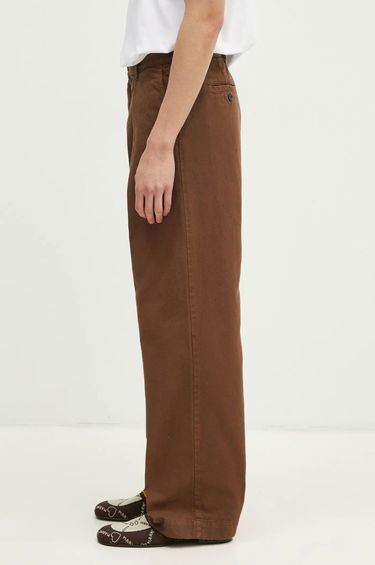 Hlače WOOD WOOD Wood Wood Fraser Pleated Chinos Smeđa | 12435001.5181, 1