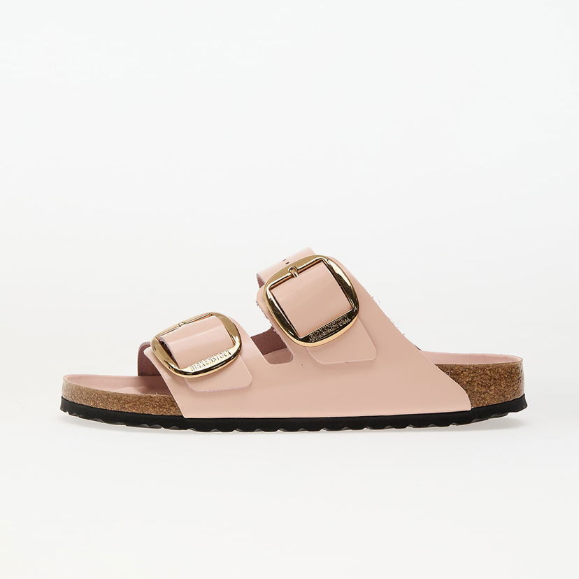 Tenisice i cipele Birkenstock Birkenstock Arizona Big Buckle Natural Leather Patent High-Shine Slides Ružičasta | 1029392