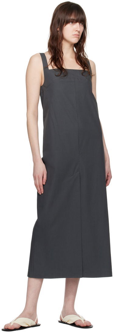 Haljina Loulou de Saison Loulou de Saison Makeen Midi Dress Siva | MAKEEN, 3