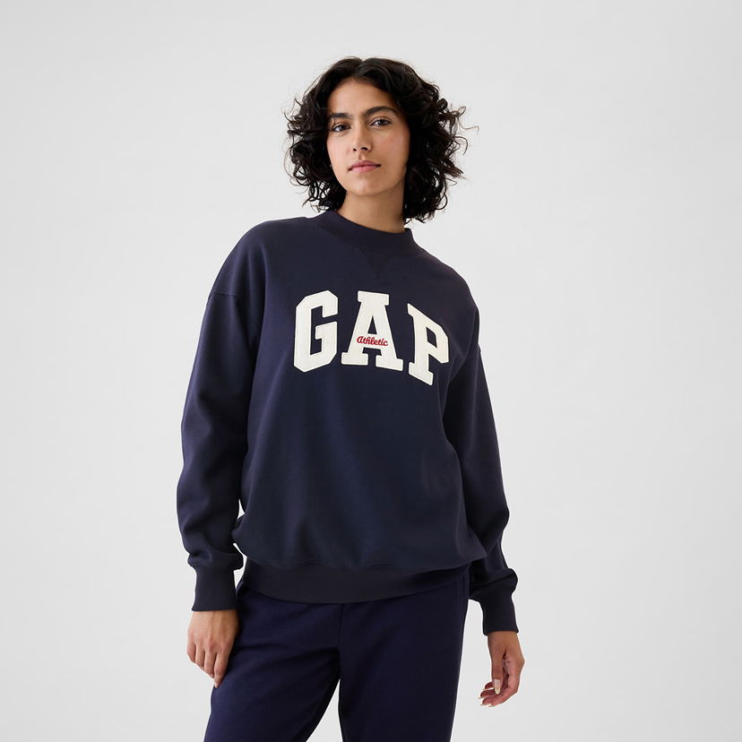 Dukserice GAP Mockneck Pullover Navy Uniform Tamnoplava | 523574-04